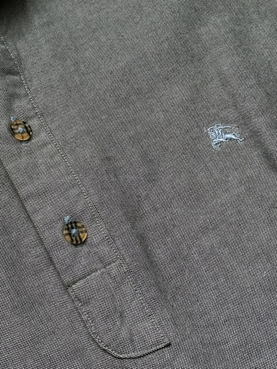 Burberry Grey Henley Collared Shirt - M
