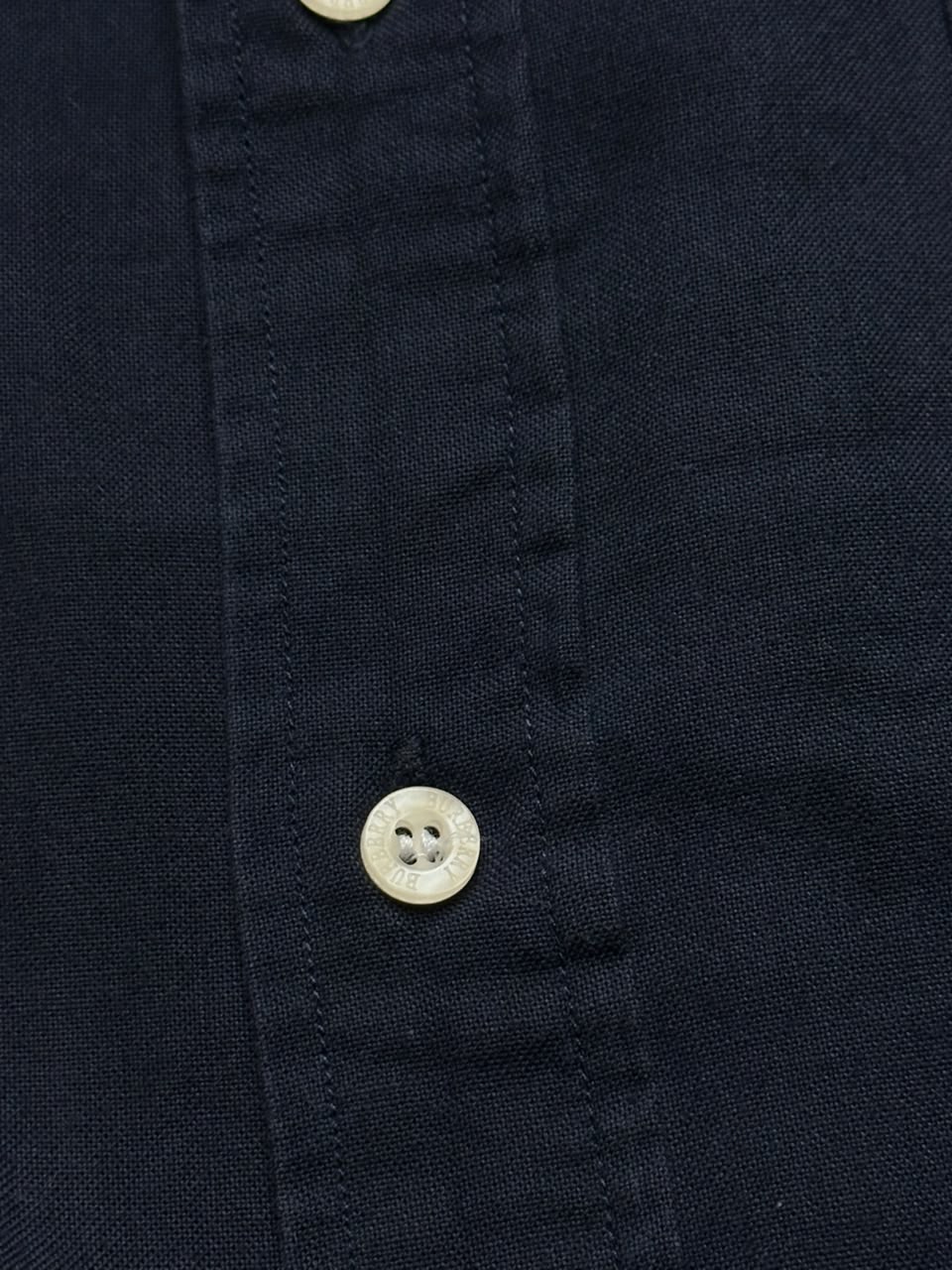 Burberry London Navy Blue Button Down Shirt - L