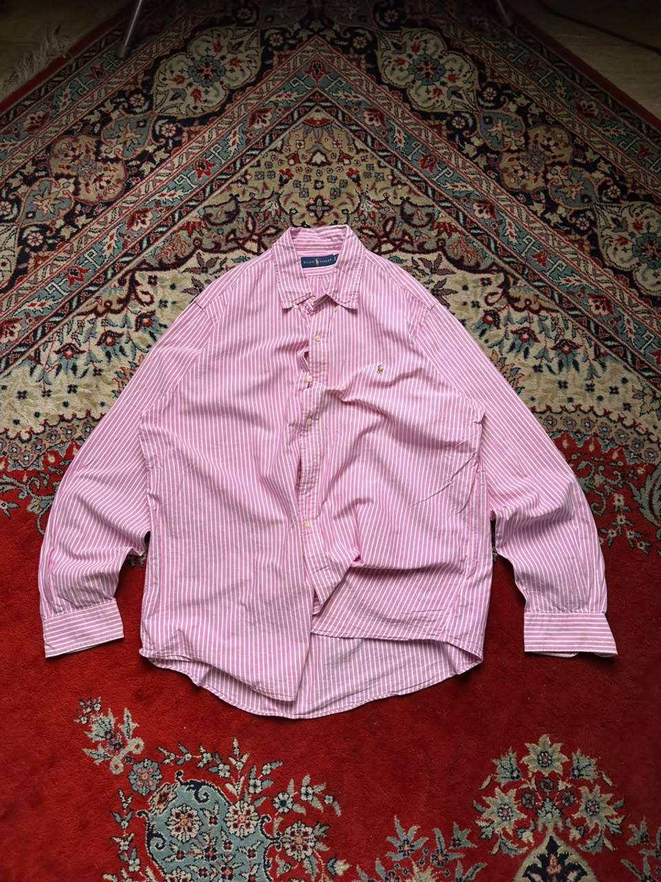 Polo Ralph Lauren Pink Stripe Button Down Shirt - XL