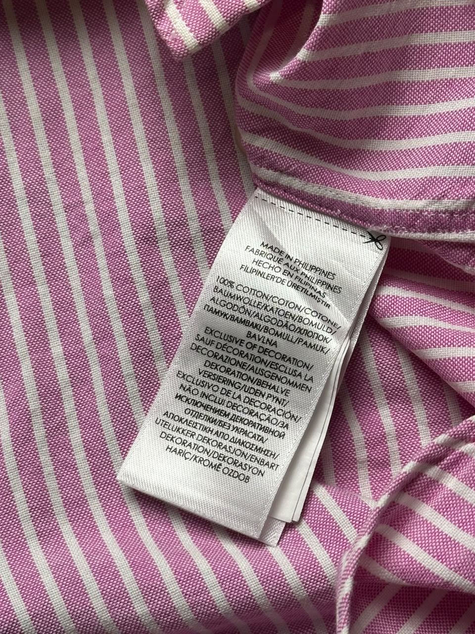 Polo Ralph Lauren Pink Stripe Button Down Shirt - XL