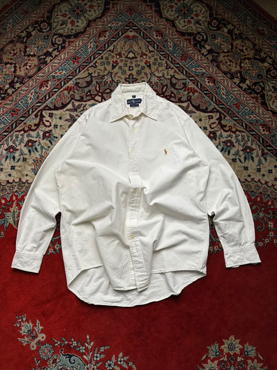 Polo Ralph Lauren White Oxford Button Down Shirt - M