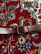 American Eagle Genuine Leather Belt Brass Buckle