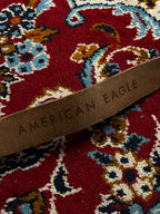 American Eagle Genuine Leather Belt Brass Buckle
