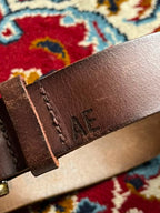 American Eagle Genuine Leather Belt Brass Buckle