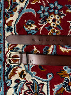 American Eagle Genuine Leather Belt Brass Buckle