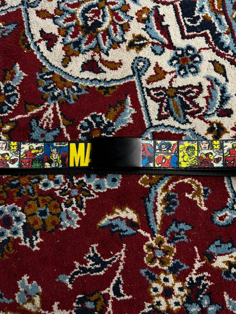 Buckle-Down Marvel Comics Panel Print Webbing Flip-Top Belt
