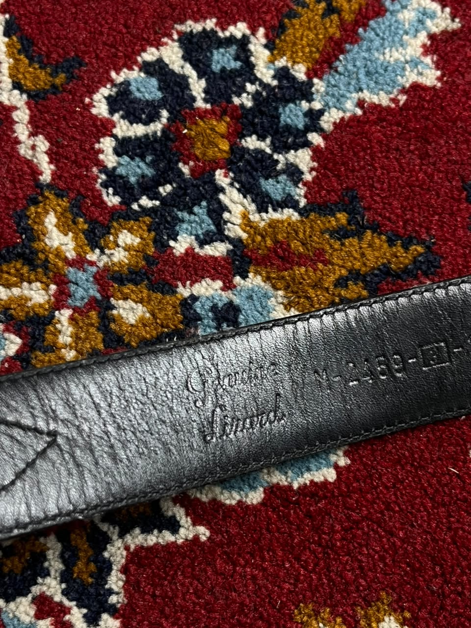 Neiman Marcus Black Lizard Leather Western Belt Silver Buckle  Made In Spain