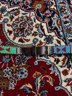Beaded Leather Belt African Southwestern Tribal Geometric Silver Buckle