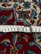 Vintage White Woven Leather Belt Silver Buckle Made In Guatemala