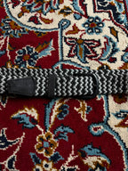 CUATER By TravisMathew Woven Stretch Braided Belt Black Grey Pattern