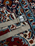Oakley Vintage Metal Buckle Canvas Webbing Belt Grey Beige