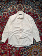 Givenchy Vintage Embroidered Collar Striped Button Down Shirt - M