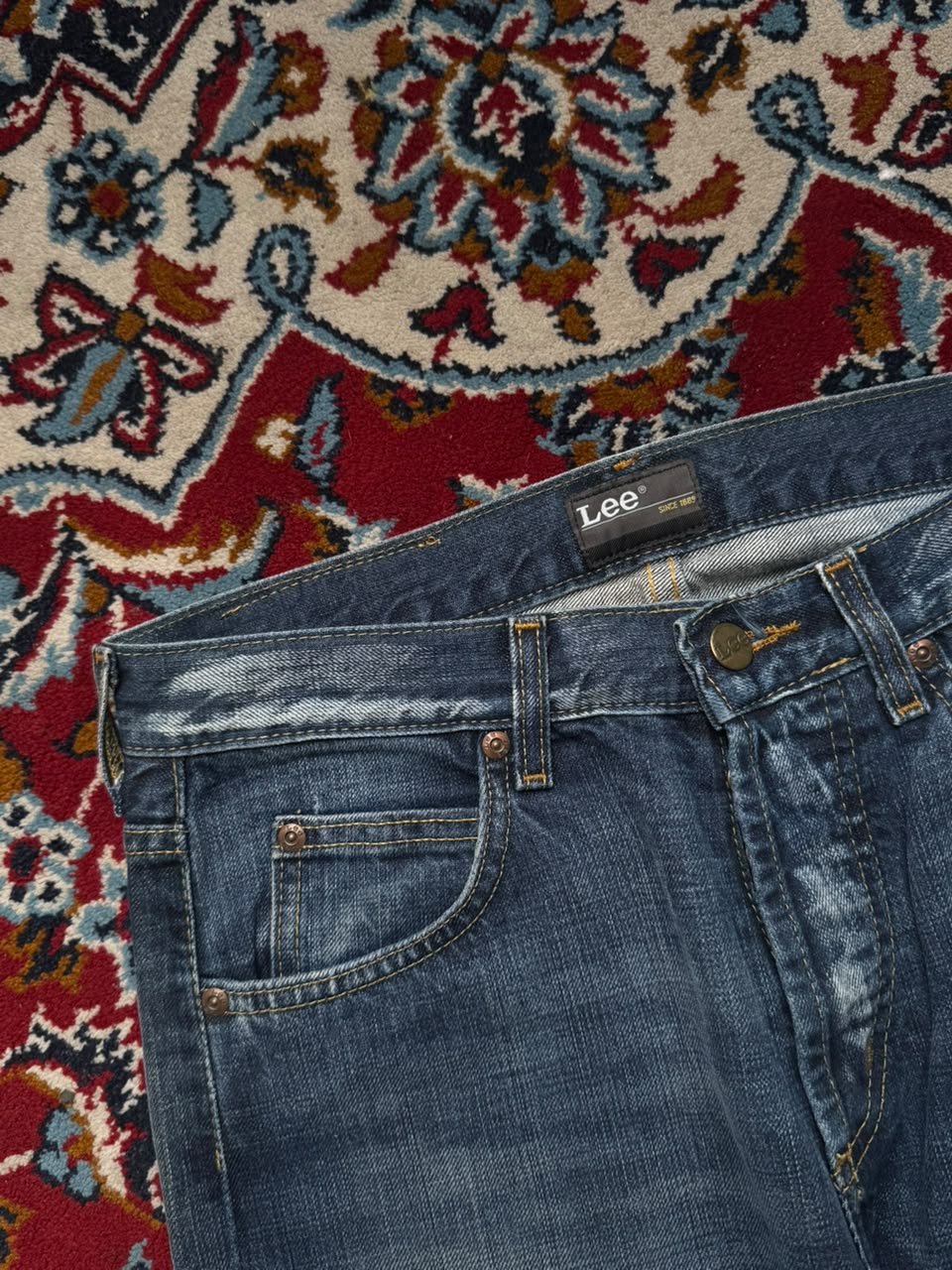 Vintage Lee Blue Washed Bootcut Jeans - 30