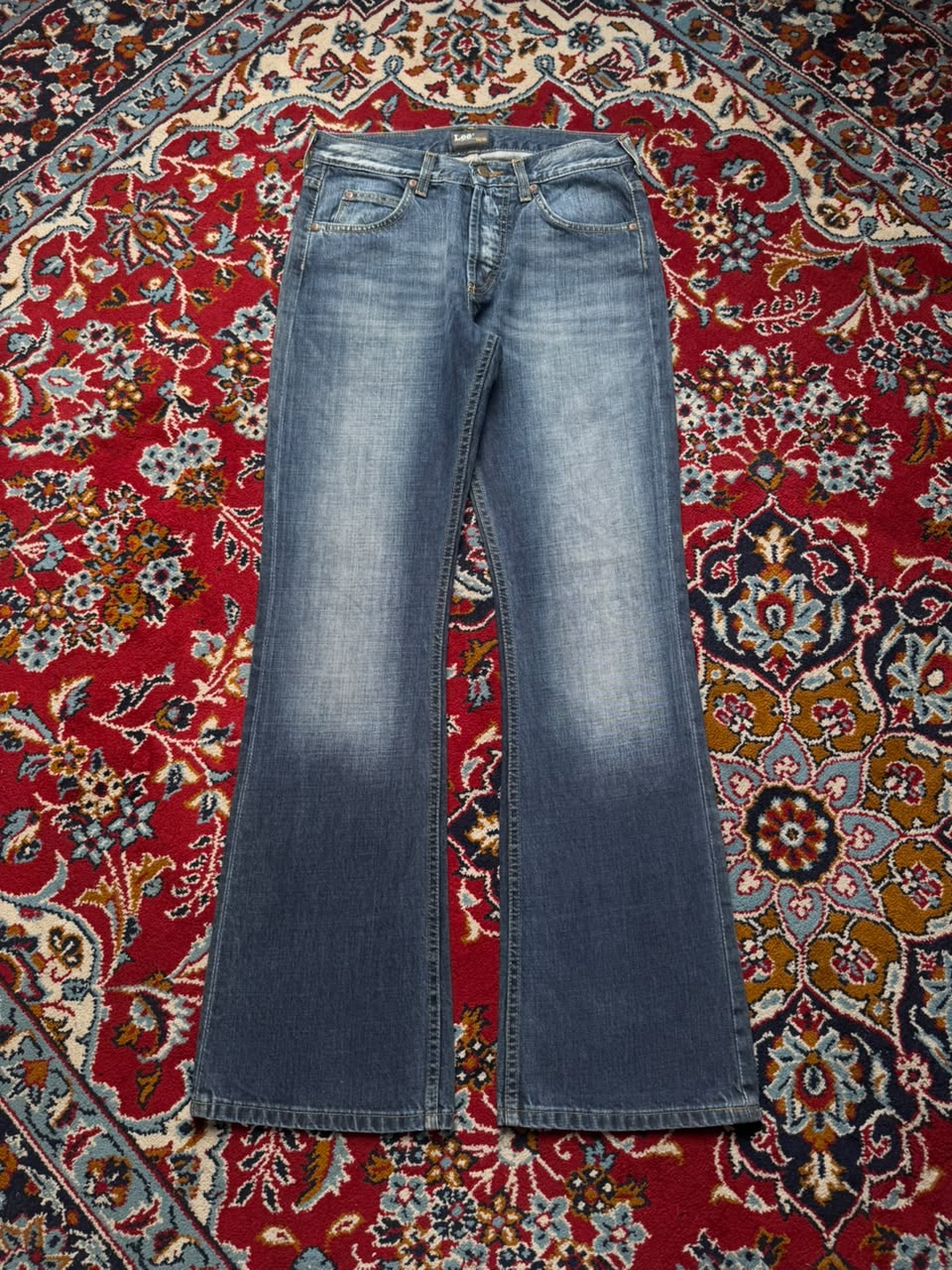 Vintage Lee Blue Washed Bootcut Jeans - 30