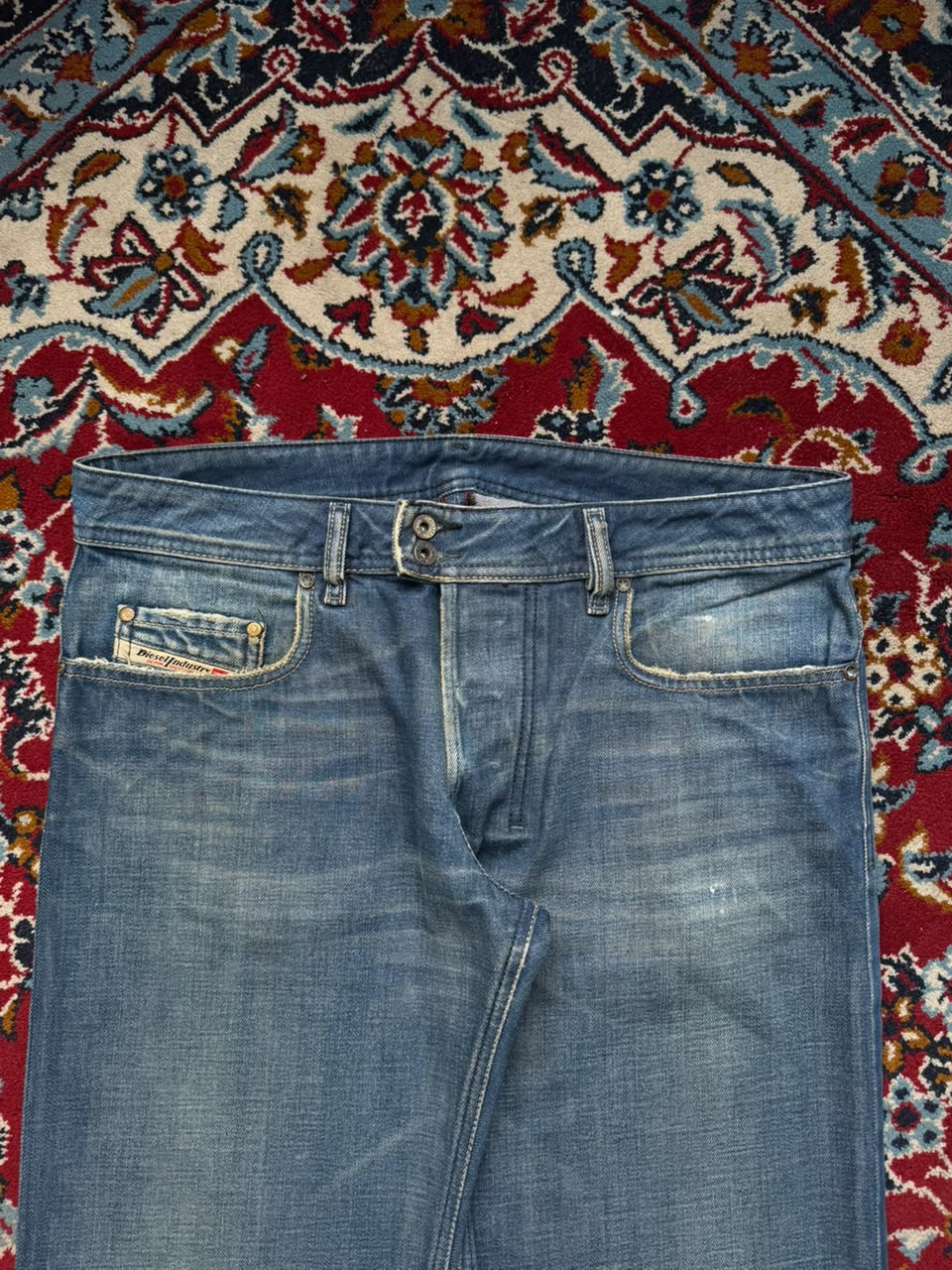 Vintage Diesel Italian Made Zipper Pocket Relaxed Fit Jeans - 32