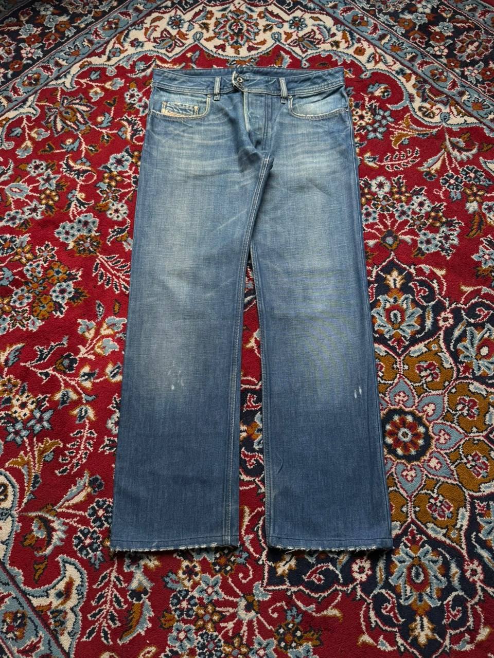Vintage Diesel Italian Made Zipper Pocket Relaxed Fit Jeans - 32