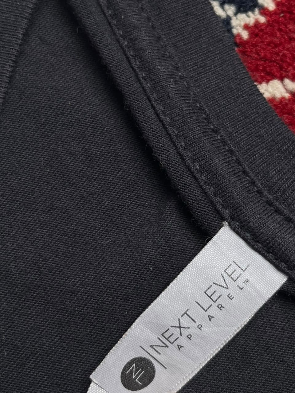Next Level Black Graphic TEE - M