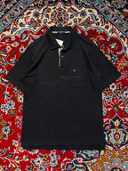 Vintage Burberry London Black Polo Tee - M