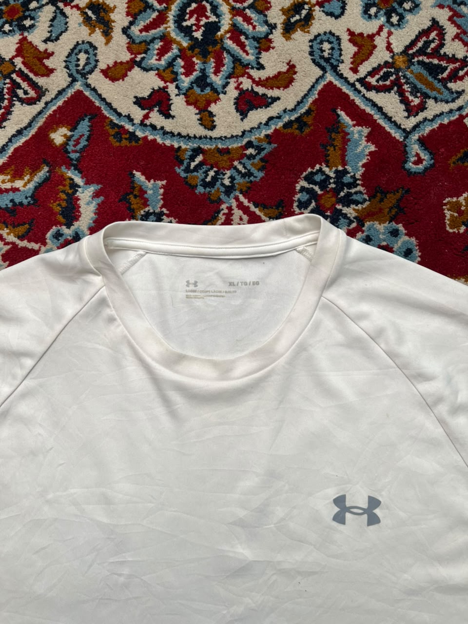 Under Armour White Dri Fit Tee - XL