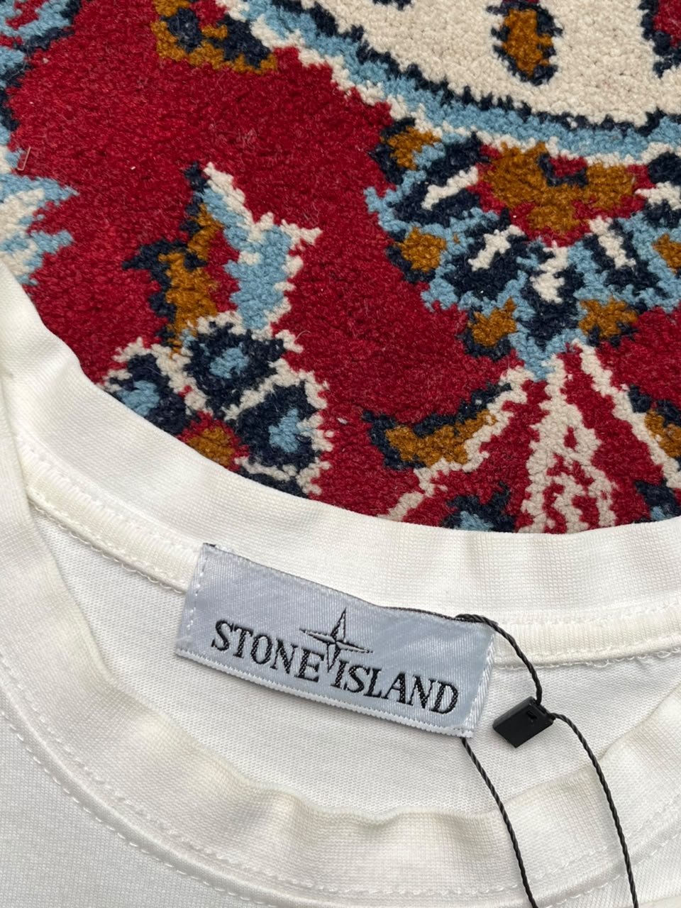 Vintage Stone island White Cotton Tee - M