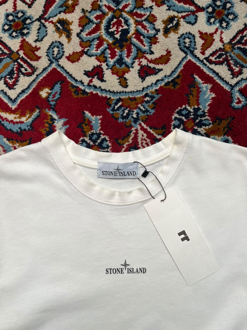 Vintage Stone island White Cotton Tee - M