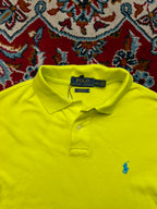 Polo Ralph Lauren Custom Fit Yellow Polo Tee - M
