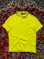 Polo Ralph Lauren Custom Fit Yellow Polo Tee - M