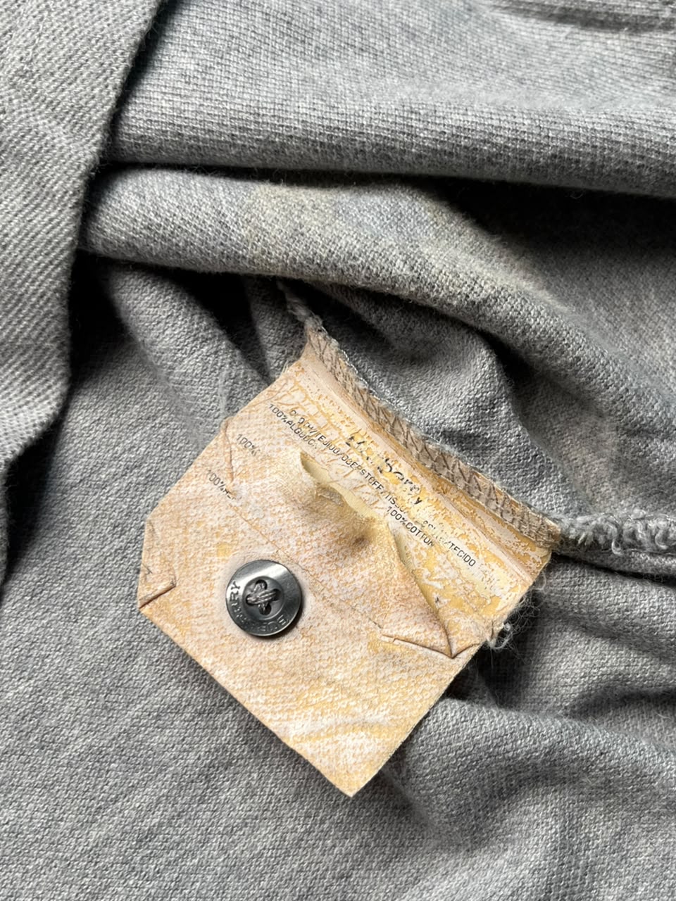 Vintage Burberry London Grey Polo Tee - M