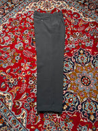 Vintage Big Raman Pleated Cuffed Dark Charcoal Dress Pants - 32