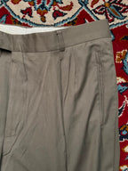 Hugo Boss Vintage Wool Pleated Cuffed Dress Pants - 32