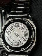 Vintage 1980s Orient Crystal Automatic Gold Dial Watch 21 Jewels