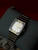 Vintage 1986 Seiko 5 Automatic TV Case  Silver Dial Watch
