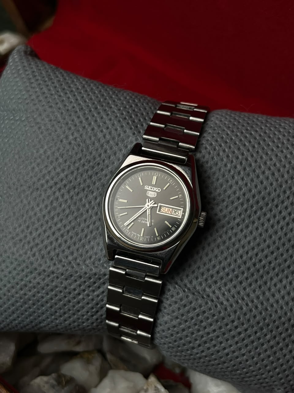 Vintage 1991 Seiko 5 Automatic  Grey Dial  Watch