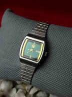 Vintage 1987 1997 Seiko 5 Automatic Green Dial TV Case Watch