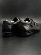 HUGO BOSS Mens Black Leather Strap Slip On Drivers  - 44