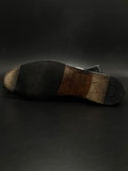 Doucals Black Leather Handmade Penny Loafers - 44