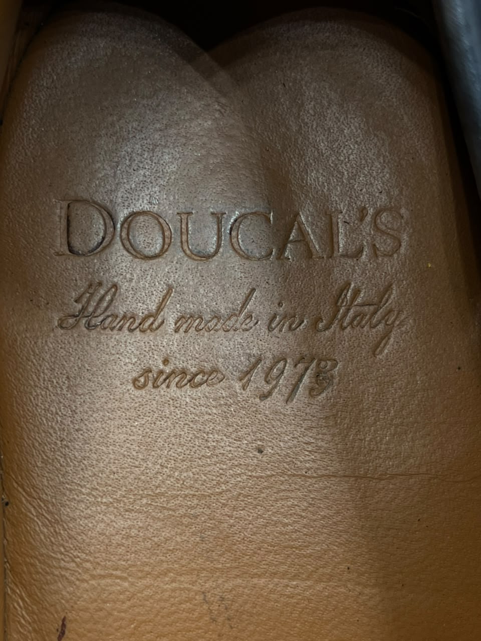 Doucals Black Leather Handmade Penny Loafers - 44