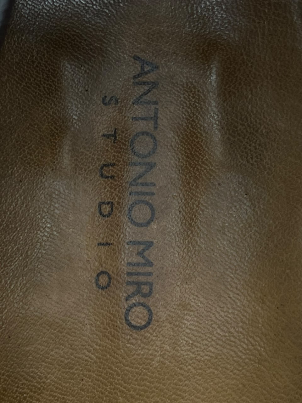 Antonio Miro Studio Mens Brown Grained Leather Penny Loafers - 41