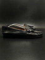 Nunn Bush Black Leather Kiltie Tassel Loafers - 46