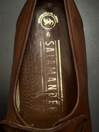 Salamander Germany Cognac Brown Soft Leather Moc Toe Loafers - 40