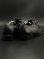 BOSS Hugo Boss Mens Black Leather Square Toe Derby  Shoes - 43.5