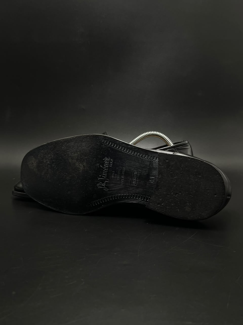 J.R. Jimenez Mens Black Leather Bit Loafers - 41