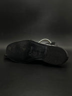 J.R. Jimenez Mens Black Leather Bit Loafers - 41