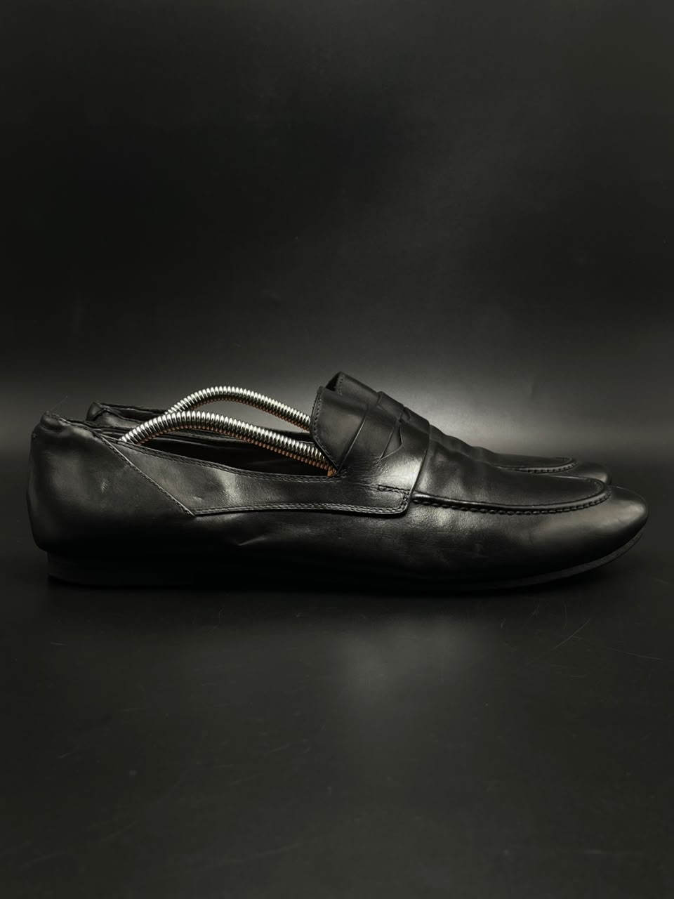 Pantanetti Made In Italy Soft Black Leather loafers - 44