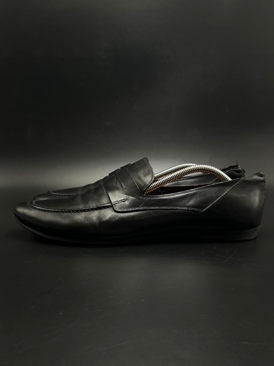 Pantanetti Made In Italy Soft Black Leather loafers - 44