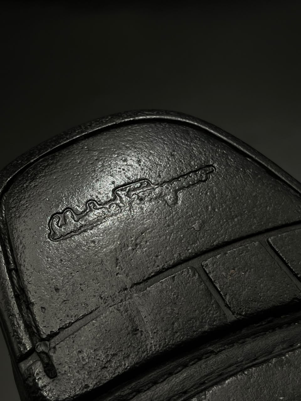 Salvatore Ferragamo Florence Black Leather Moc Toe Loafers - 42
