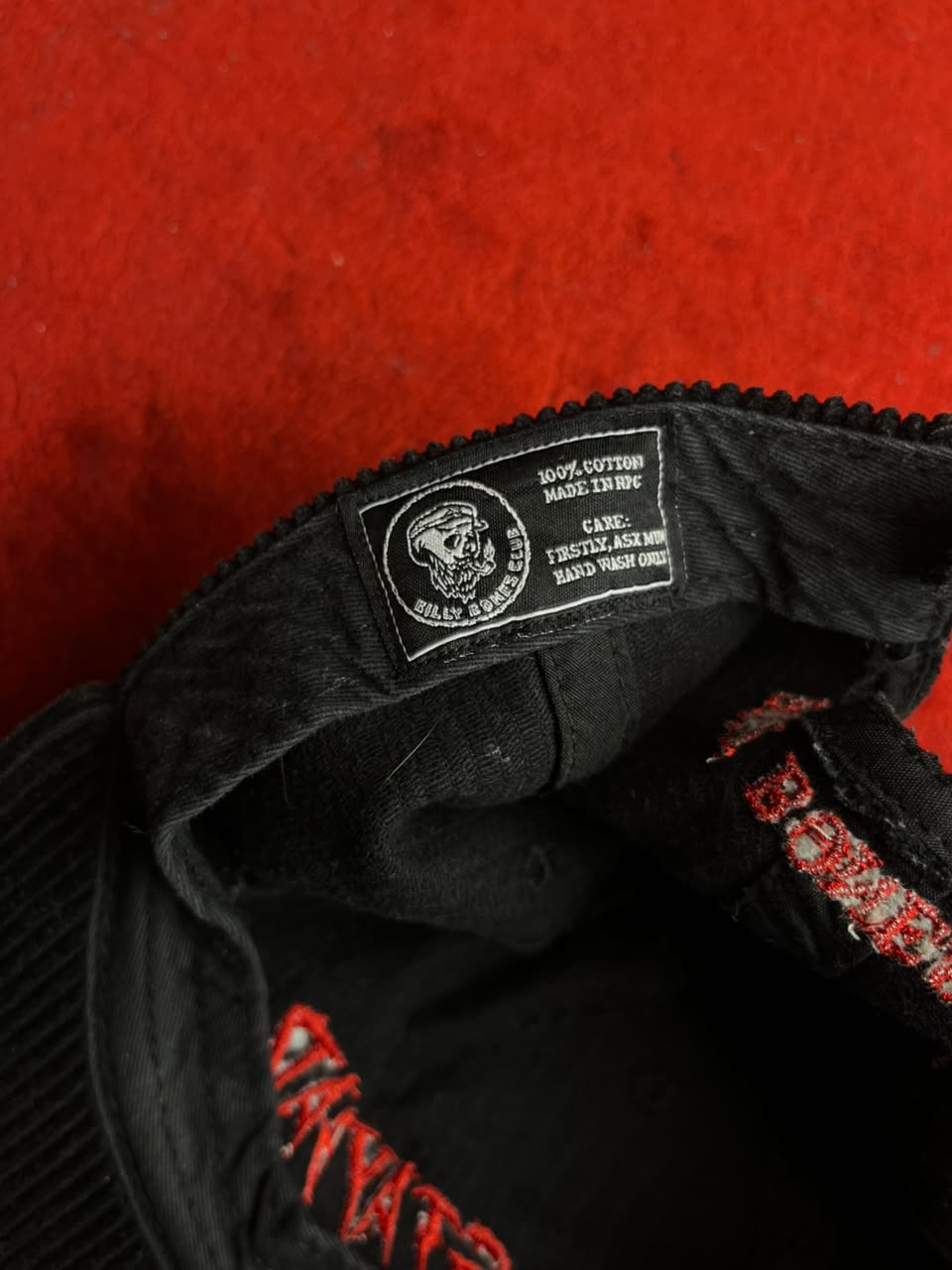 Billy Bones Club "Stay Bad" Corduroy Cap - Black