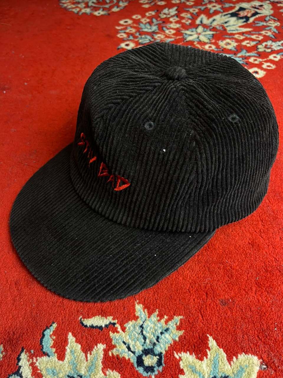 Billy Bones Club "Stay Bad" Corduroy Cap - Black