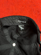Former Corduroy Floral Patch Cap – Black