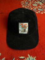 Former Corduroy Floral Patch Cap – Black